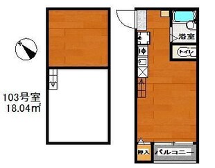 トトロ１号館の物件間取画像